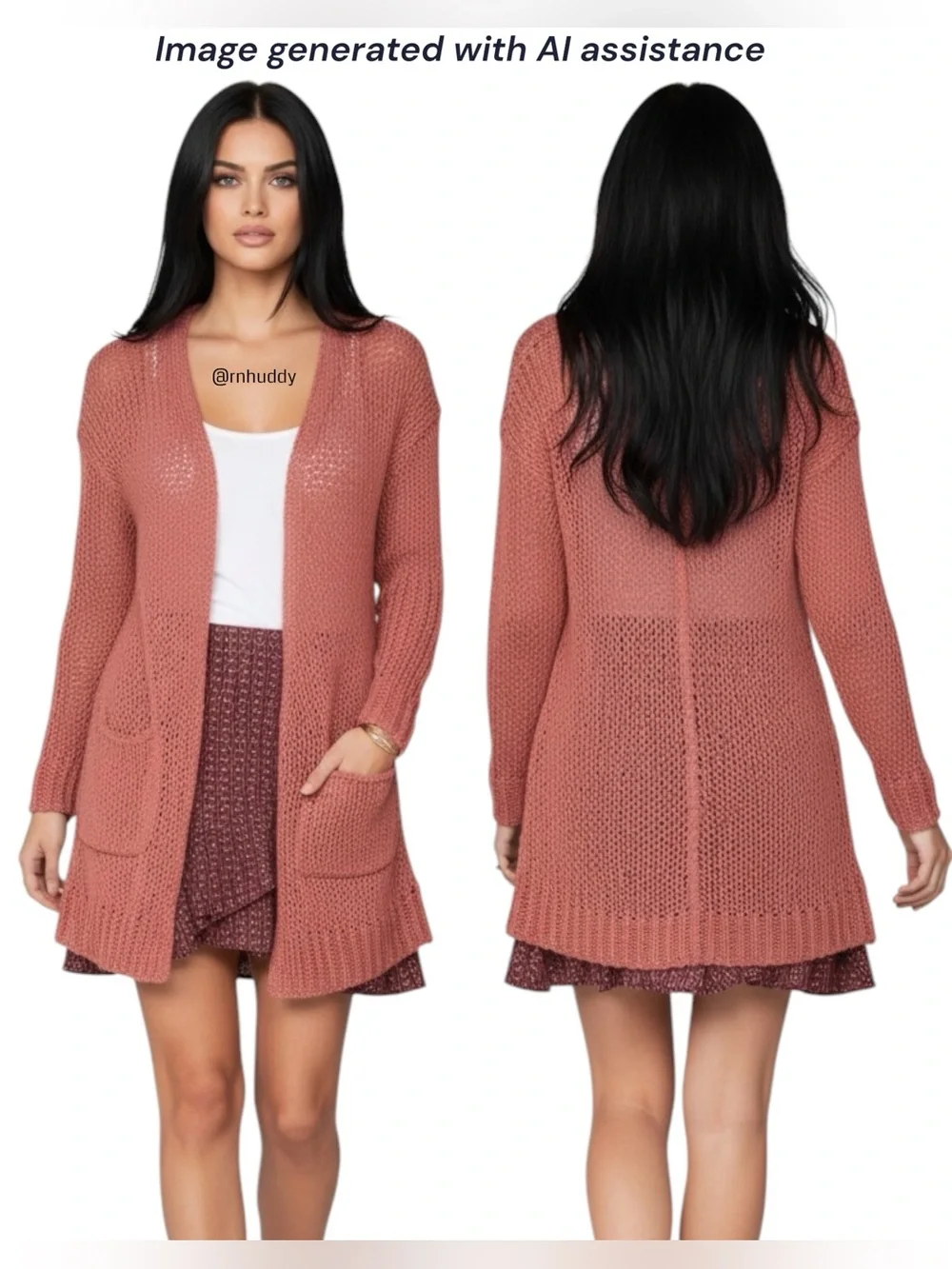 Free People XS rose pink Cotton Crochet Knit Cardigan